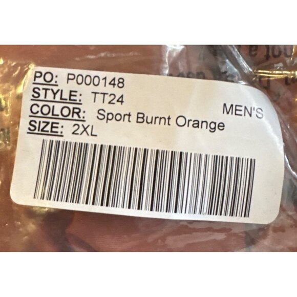 Mens 2XL Orange Golf Polo Shirt Team 365 Sport Short Sleeve Polyester Spandex - Picture 10 of 10